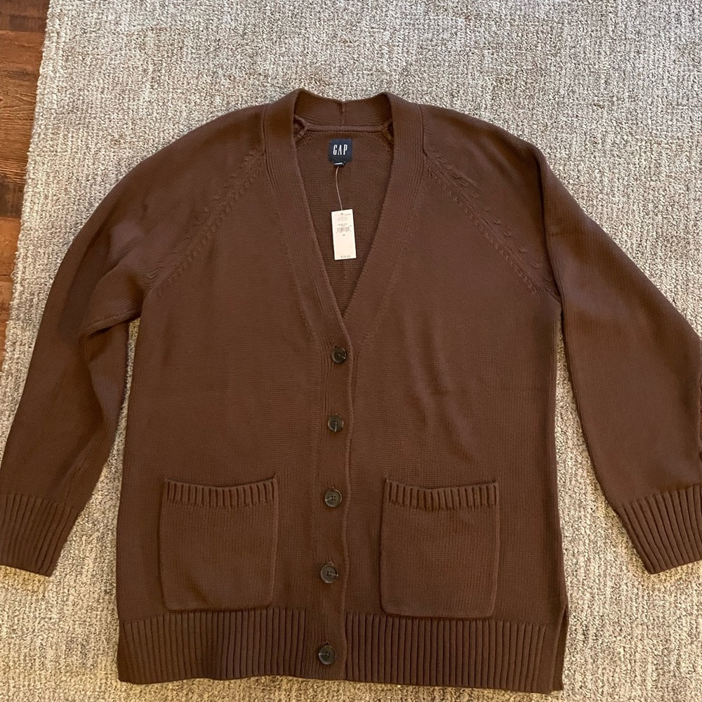 Gap Boyfriend Pocket Cardigan